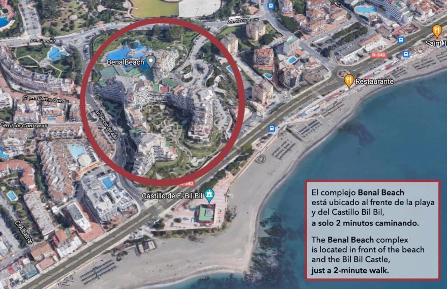 Benal Beach Suite Ii, Estudio Con Parque Acuatico Y Vistas Al Mar. Benalmadena Ngoại thất bức ảnh